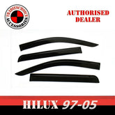 TRADIESCHOICE Weathershields for Toyota Hilux Dual Cab 1997-2005 | Sun Visors